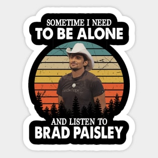 Country Reflections Brad Paisley's Personal Life In Lyrics Sticker